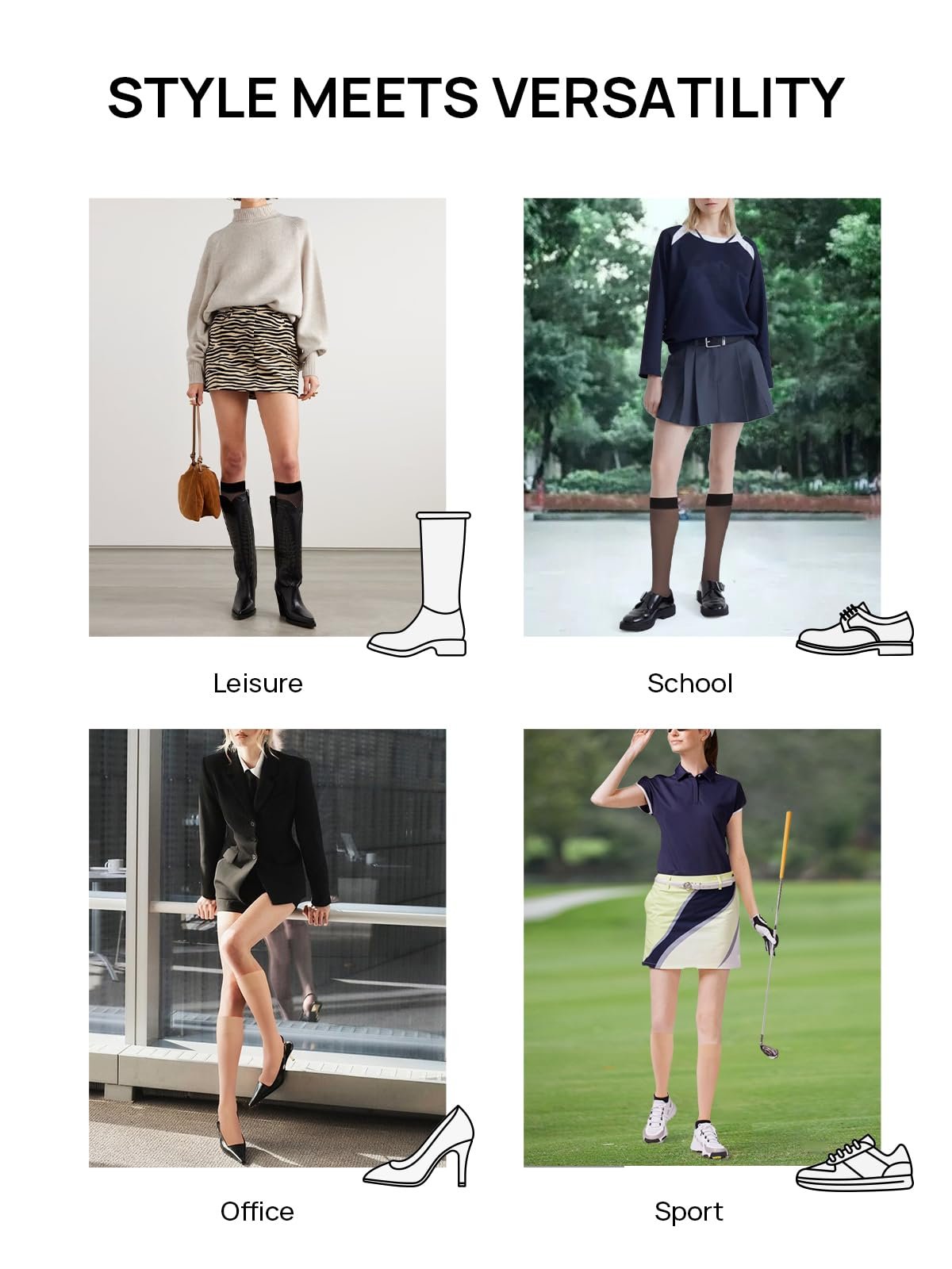 Панчохи MANZI Жіночі прозорі нейлонові до колін 15 Denier, 3 пари, фото №7