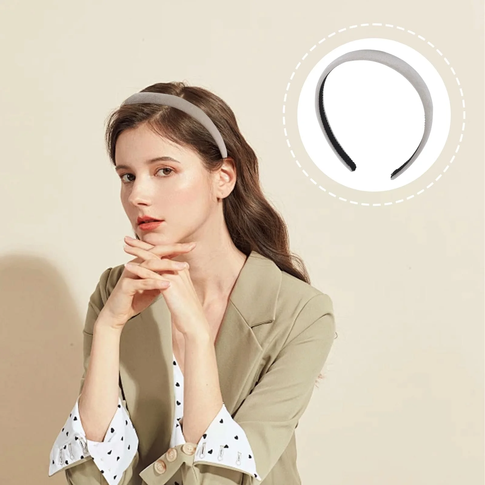 Обруч Оксамитовий AYNKH 3 штуки, фото №4