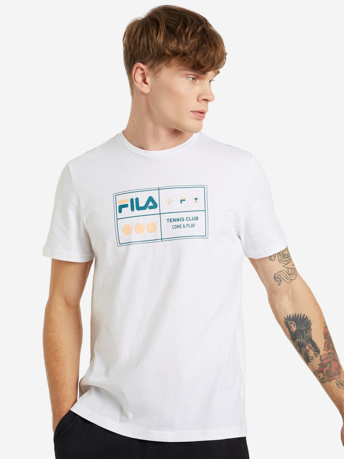 Футболка 120683FLA-00 Fila Білий 2XL, фото №1