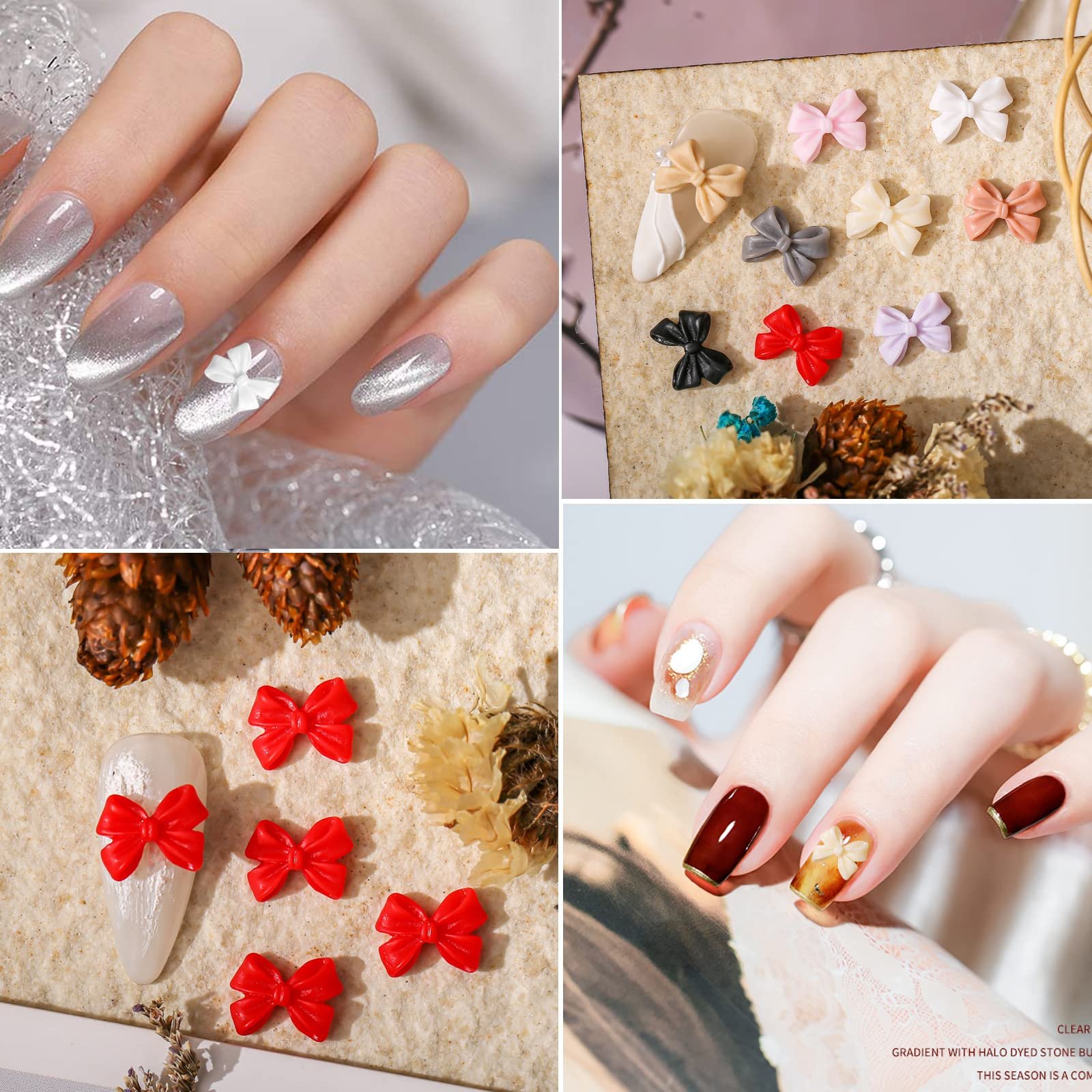 Стрази Бантик 3D 50 штук, фото №5