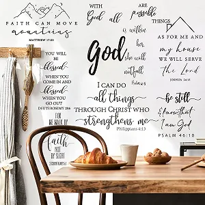 Наклейки на стіну Runtoo Bible Verse Inspirational Quotes synthetic.ua - Фото 1