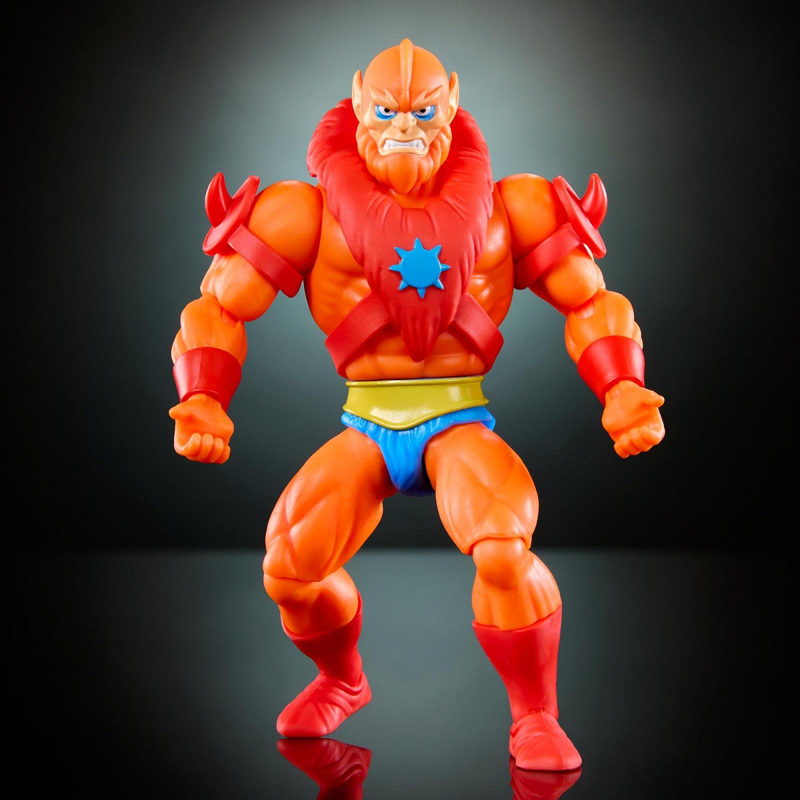 Фигурка злодея Beast Man Masters of the Universe Origins Cartoon Collection 14 см со съемной броней и кнутом, фото №4