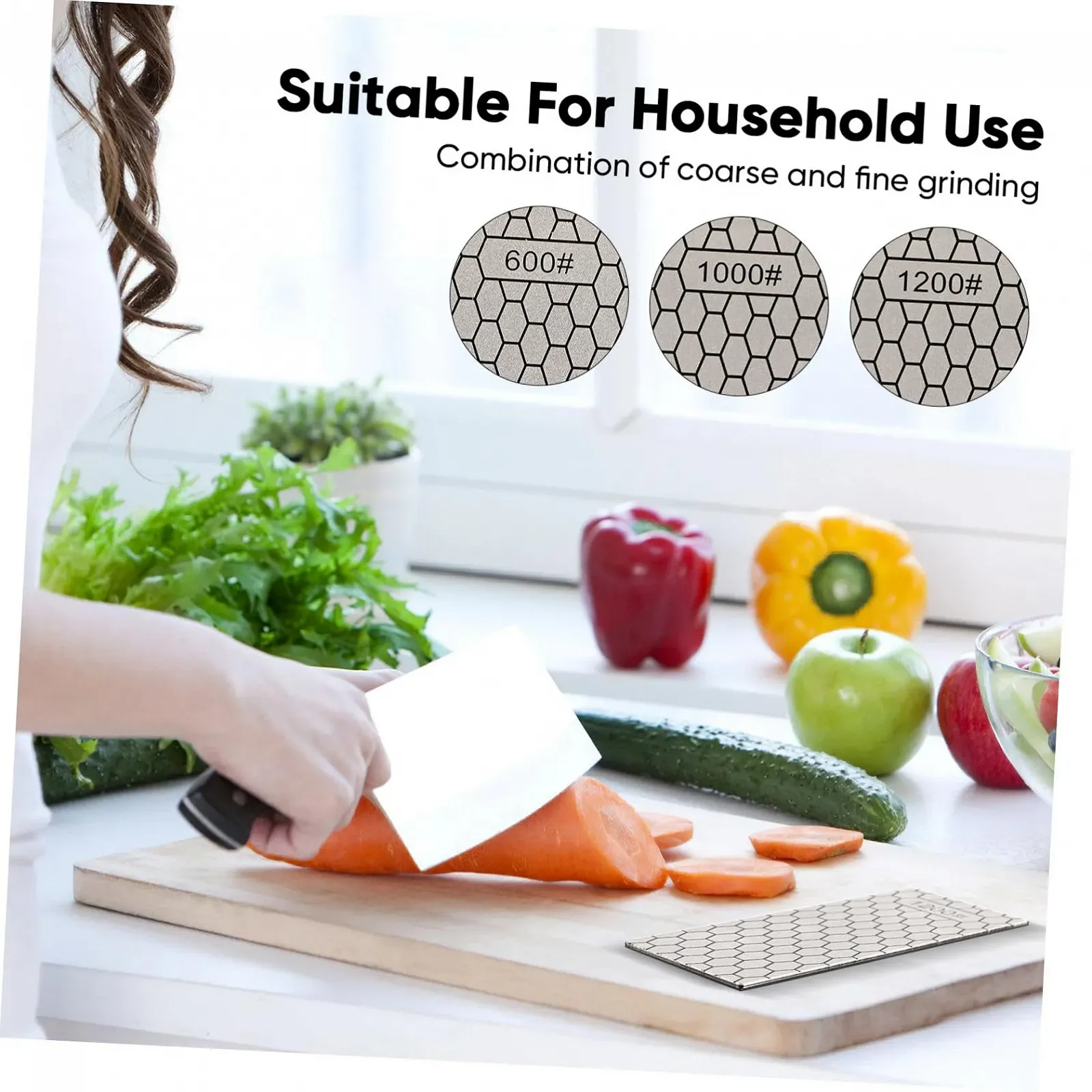 Алмазні шліфувальні пластини VALICLUD 3 шт двосторонні, фото №4