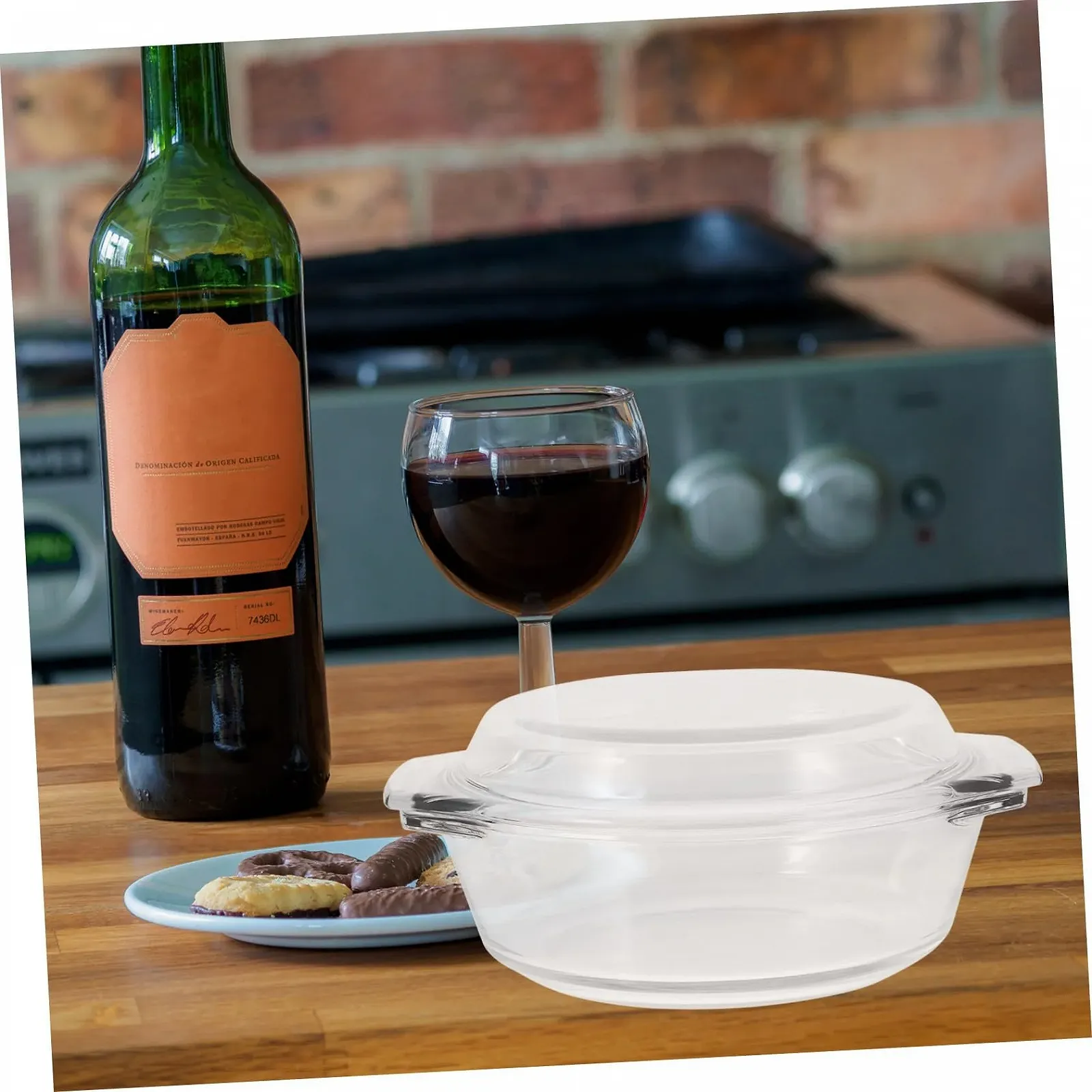 Форма для запекания с крышкой Термостойкая Ударопрочная для микроволновой печи и посудомоечной машины, фото №5