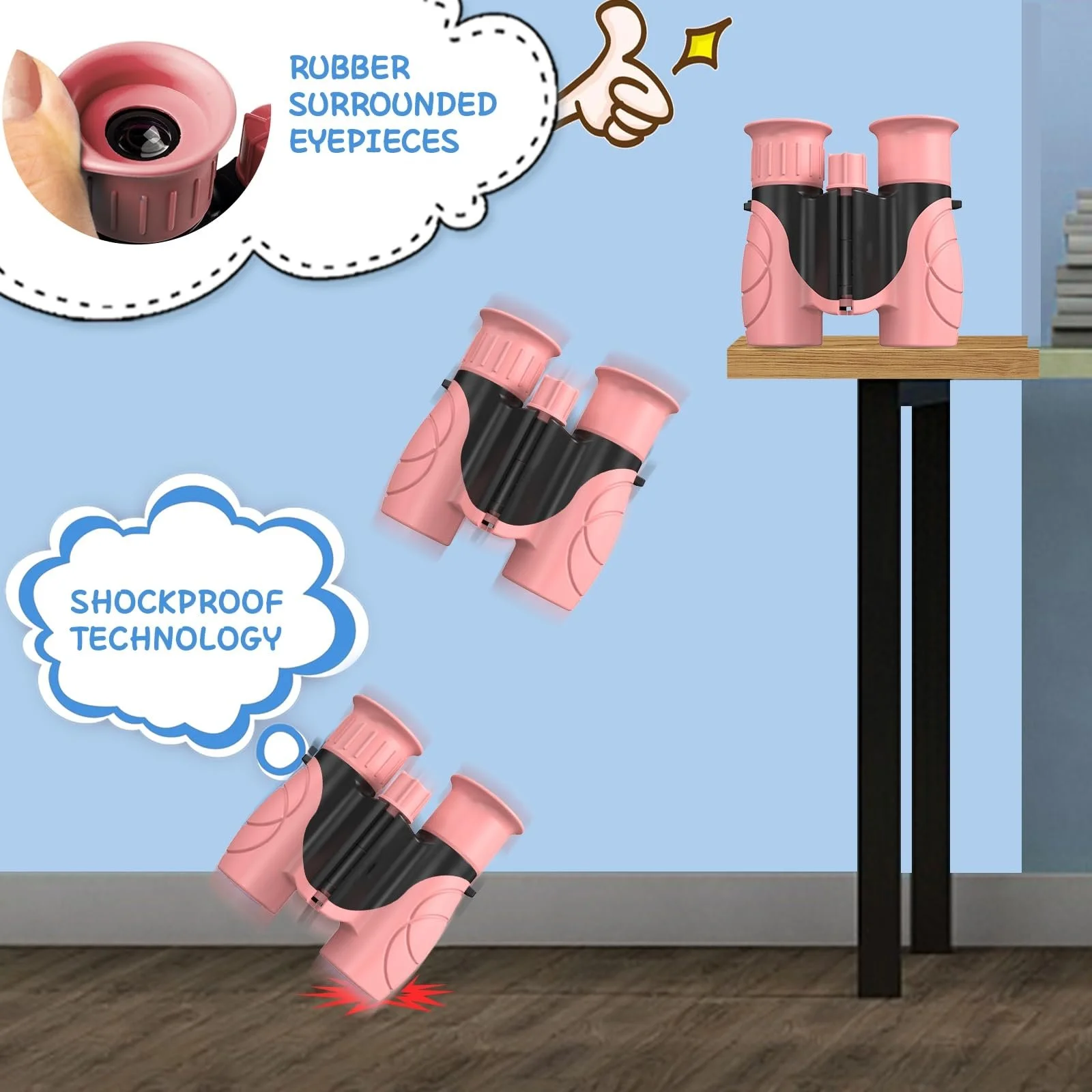 Дитячий бінокль 8x21 HD з сумкою, фото №3