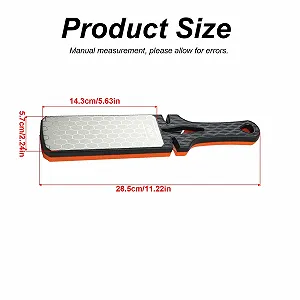 Двосторонній алмазний точильний камінь 400/1000 грит набір 5 в 1 для стамесок та ножів synthetic.ua - Фото 1