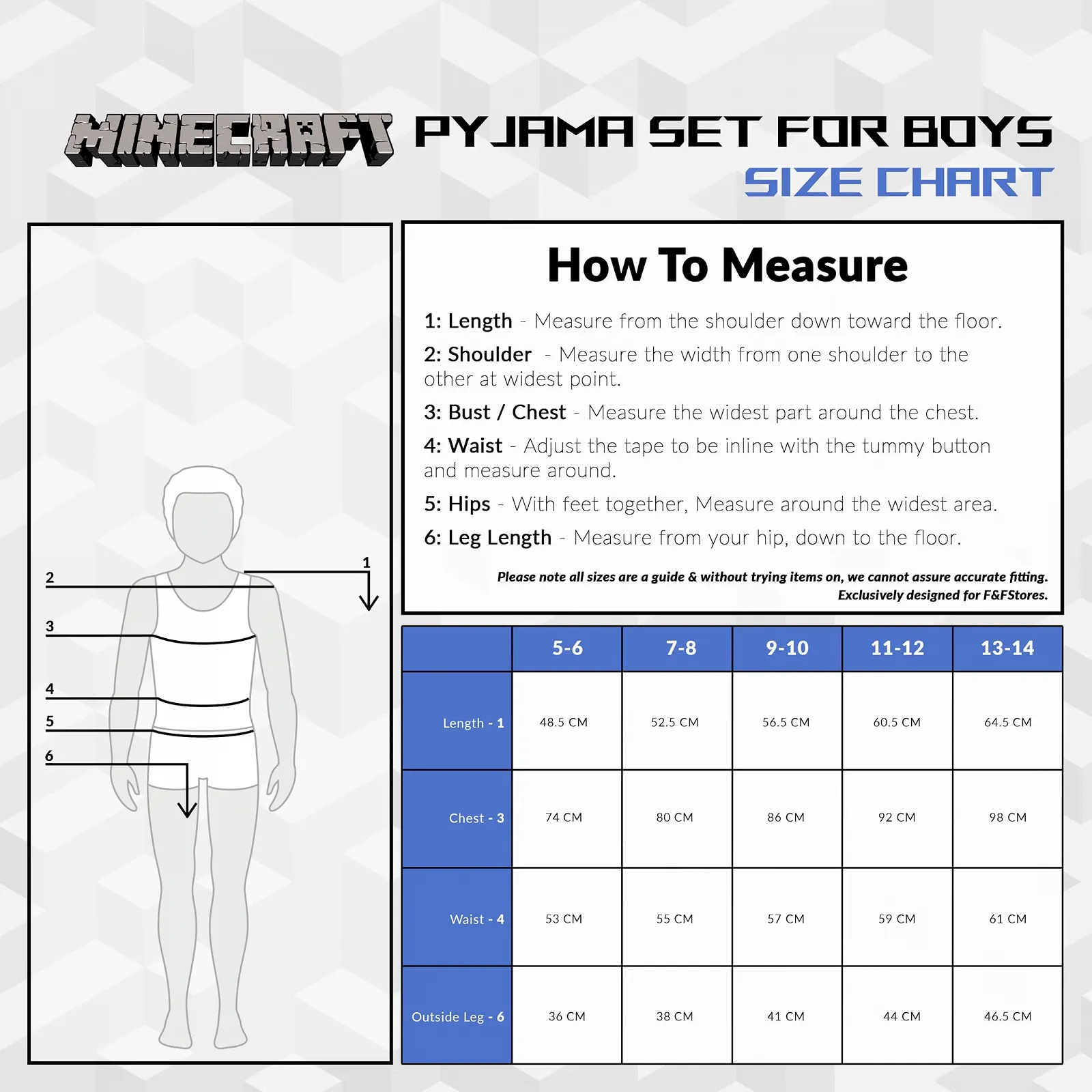 Комплект піжами (футболка та шорти) Minecraft для хлопчиків, фото №6