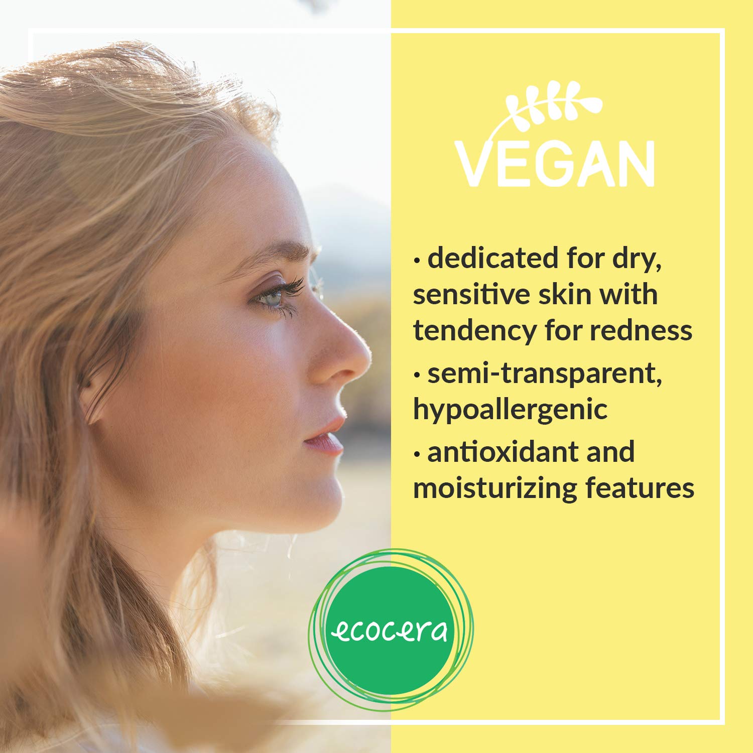 Пудра ECOCERA Компактна Прозора Гіпоалергенна Натуральна Веган 10 г, фото №2 Пудра ECOCERA Компактна Прозора Гіпоалергенна Натуральна Веган 10 г, фото №2