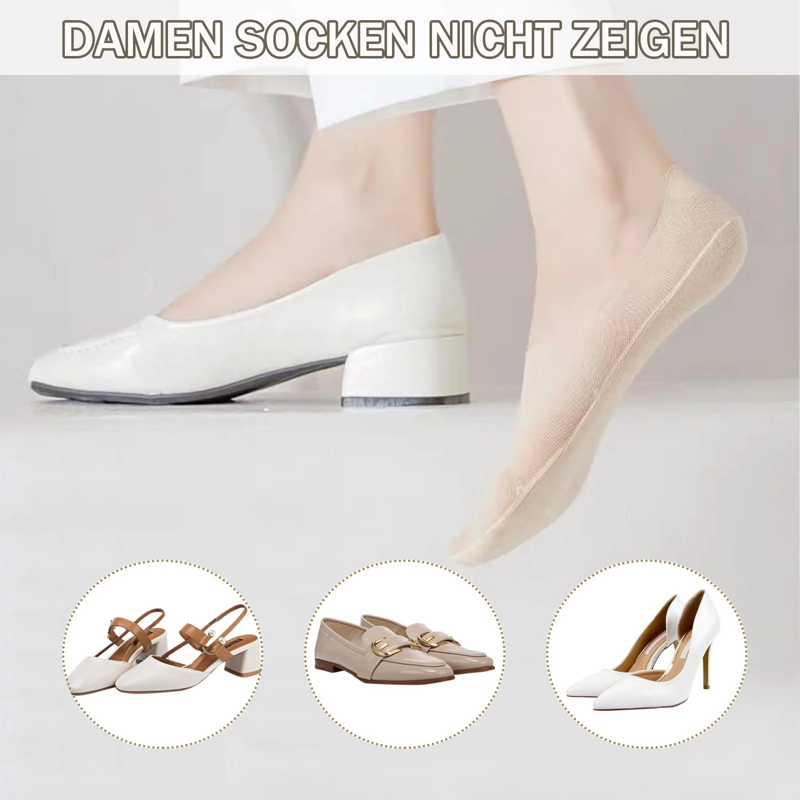 Женские Носки-балетки Lunyloer, фото №3