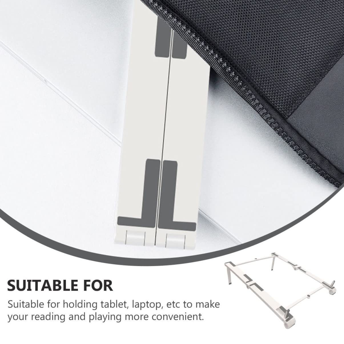 Підставка для ноутбука багатофункціональна Tofficu з регульованою підставкою для ноутбука та мобільного телефону, стабільна та міцна для ігор, відео та іншого, фото №9