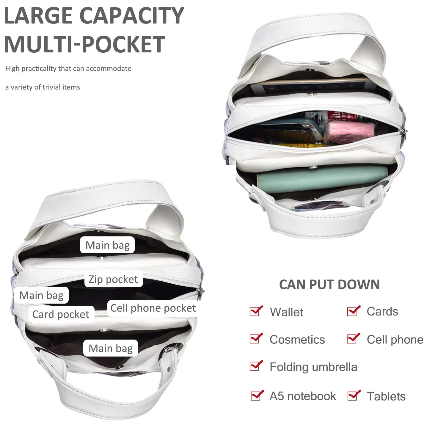 Женская сумка Nicole & Doris с цветочным узором, фото №4