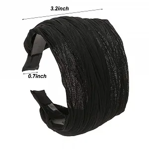 Широкая повязка на голову с зубцами synthetic.ua - Фото 1