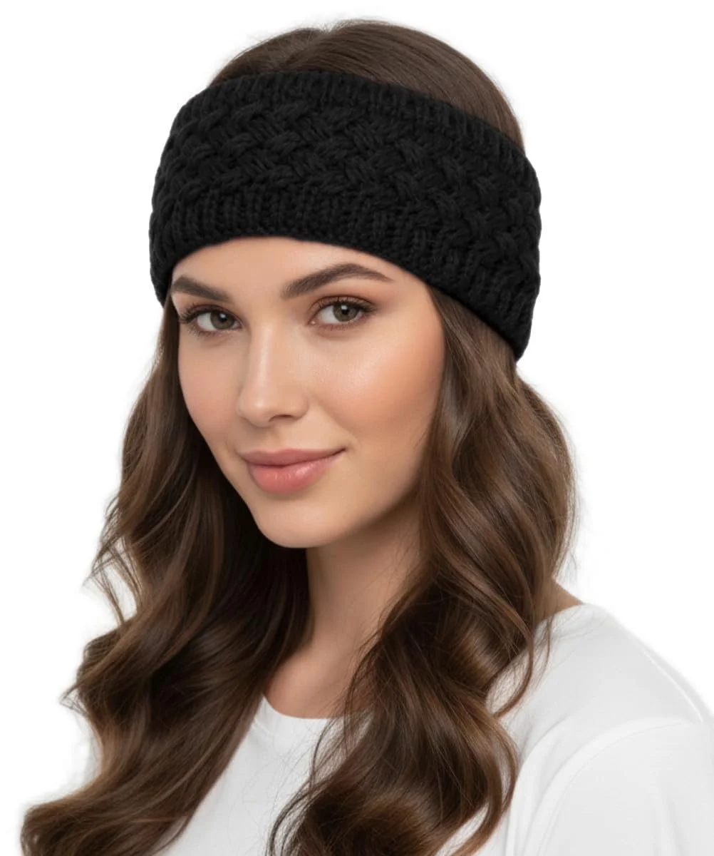 В'язана пов'язка на голову для жінок SB001, фото №1