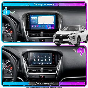 Штатна магнітола Lesko для Mitsubishi Eclipse Cross I Рестайлинг 2020-н.в. екран 9 4/64Gb CarPlay 4G Wi-Fi GPS Prime - Фото 1