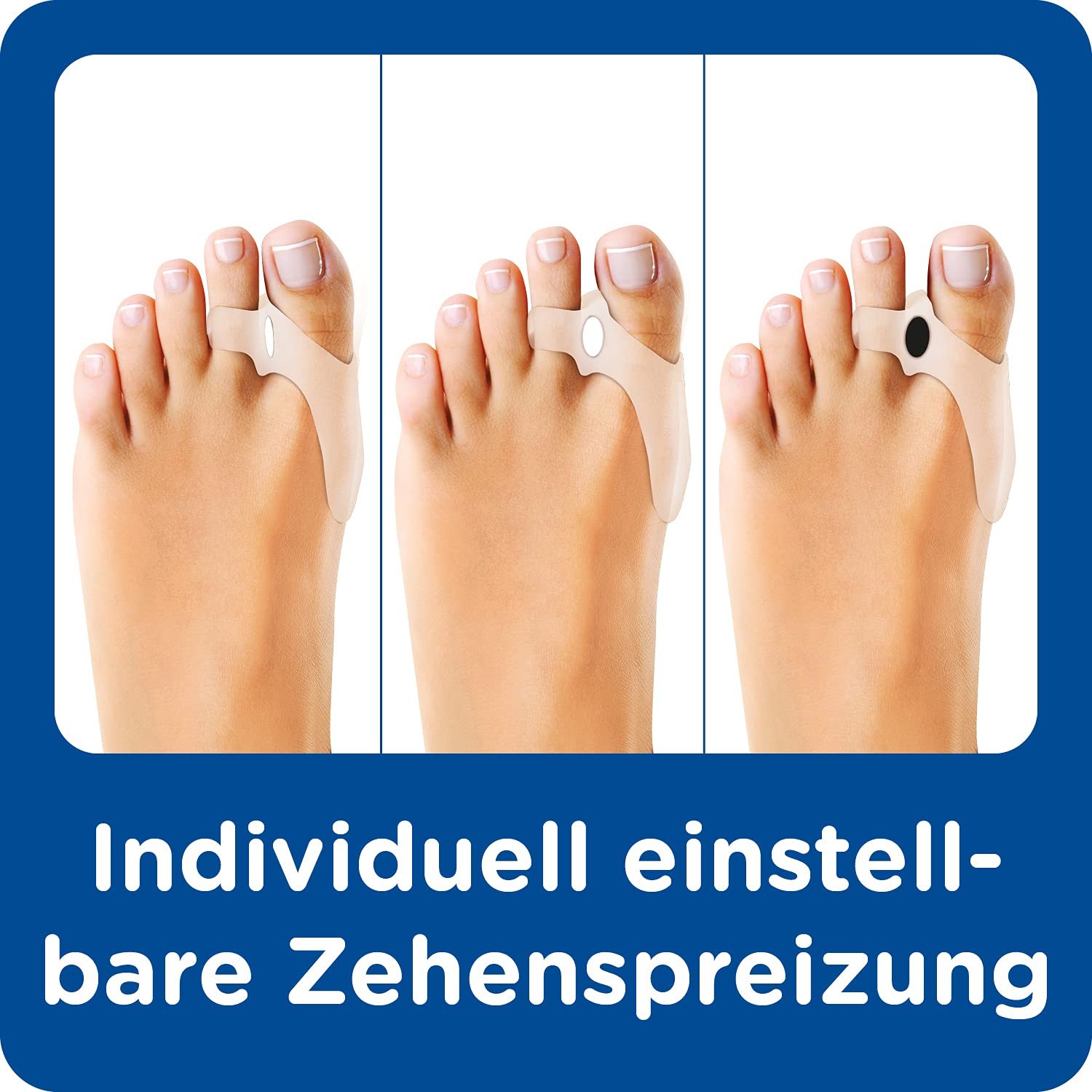 Защита от давления 2-в-1 Hallux Valgus Plus Burgit, 4 гелевые подушечки + 6 клиньев, фото №4