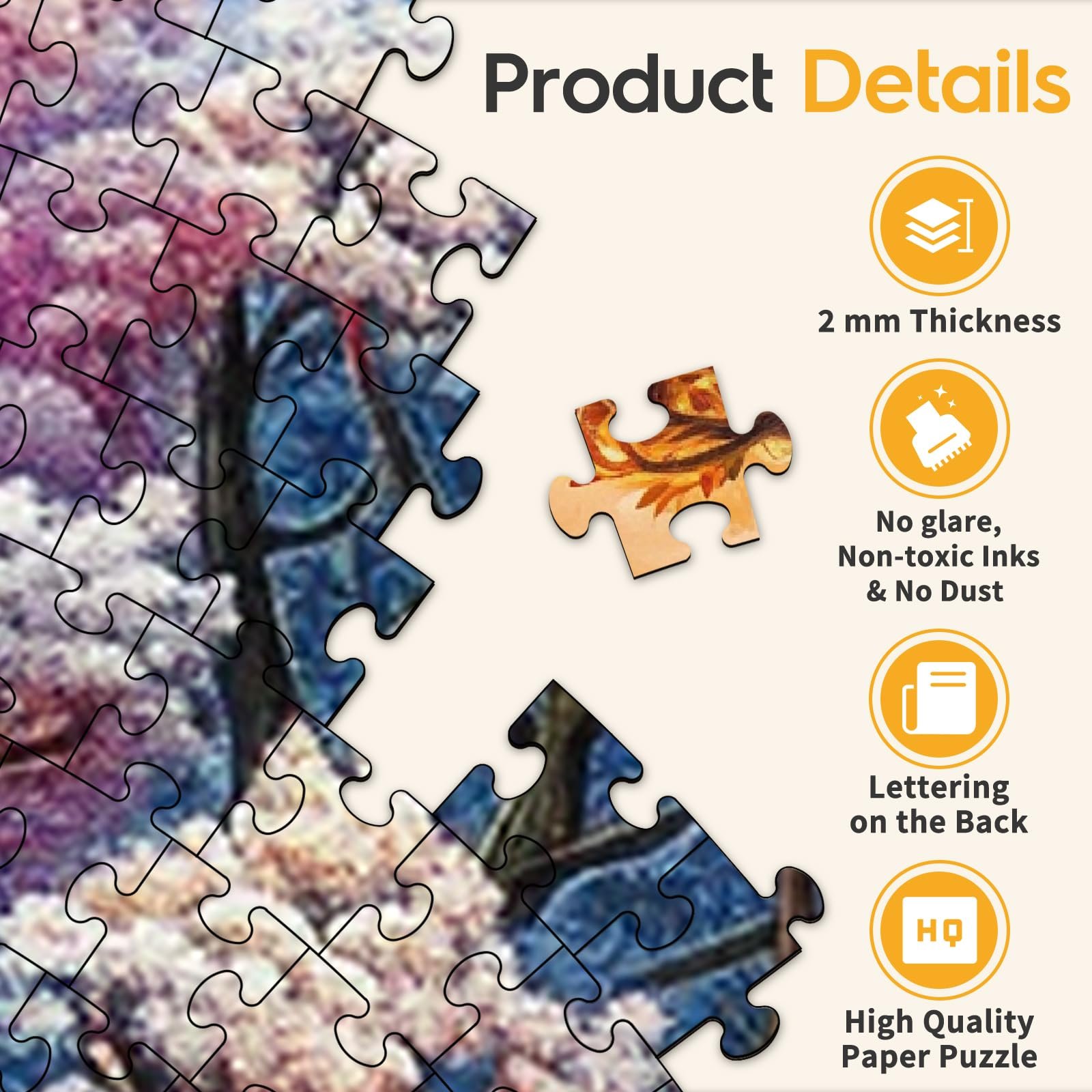 Пазл Tree of Life 1000 деталей круглий 67.5 x 67.5 см синій картон, фото №3