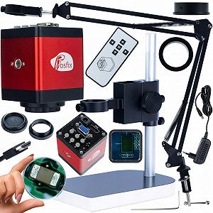Комплект Rosfix Mikroskoparm ODM-180X + платформа ODM-100X + камера Draco RED PRO 2 Мп – HDMI/VGA | C-Mount | 50 мм крепление | для цифровой микроскопии | аксессуары для лабораторного оборудования - Фото 1