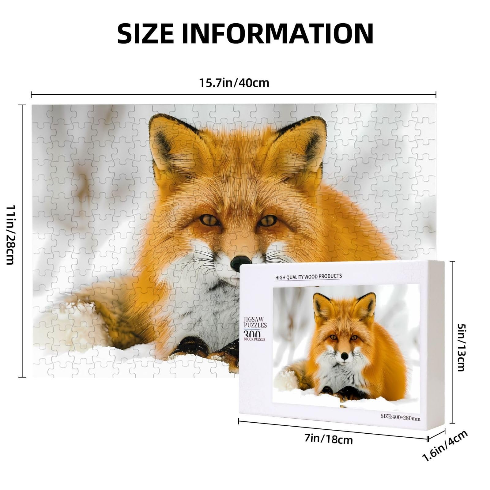 Пазл Phayah Yellow Fox 300 деталей 40 x 28 см, фото №3 Пазл Phayah Yellow Fox 300 деталей 40 x 28 см, фото №3