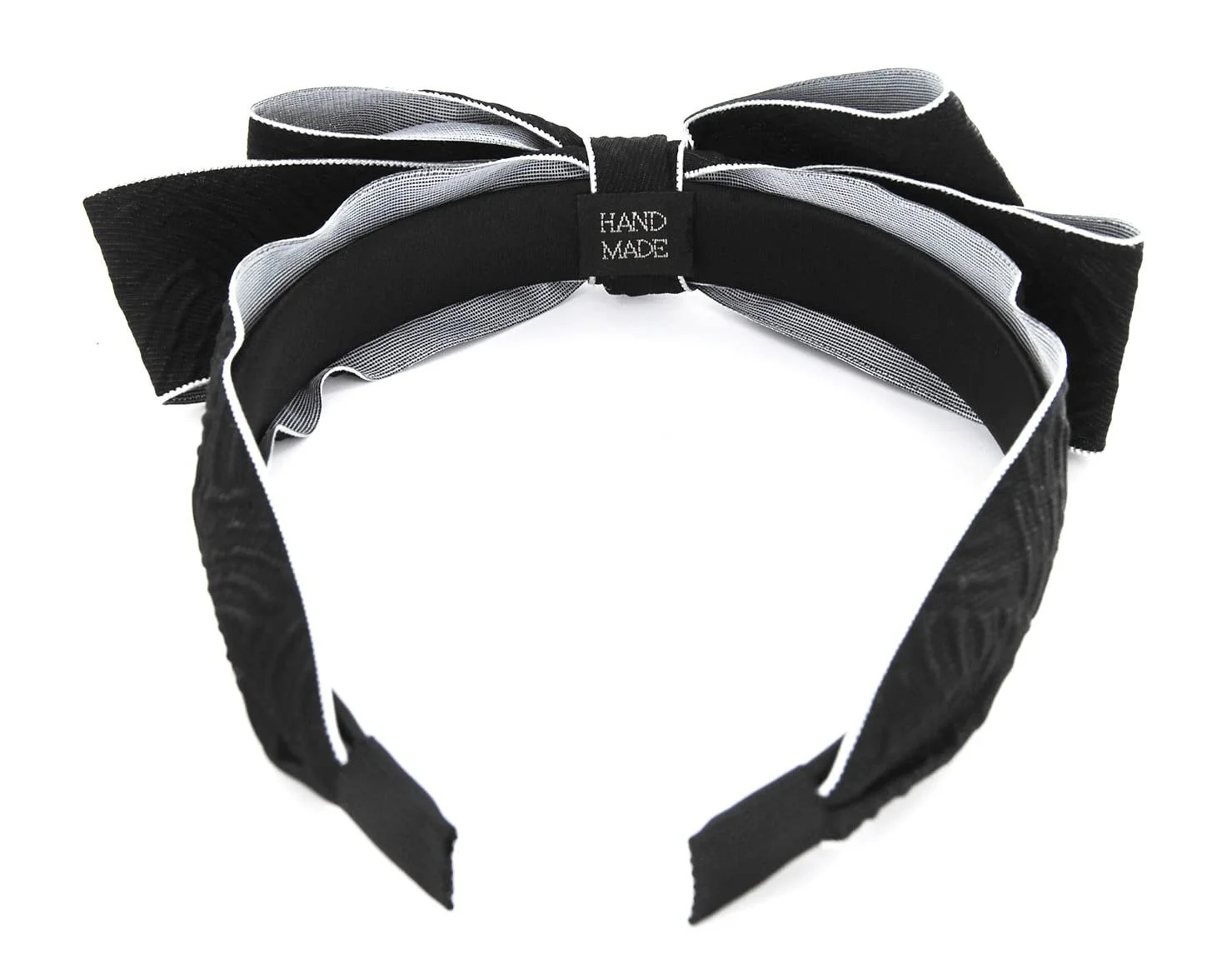 Обруч Axy HRS4 з великим бантом 17 см x 5 см Чорний, фото №4