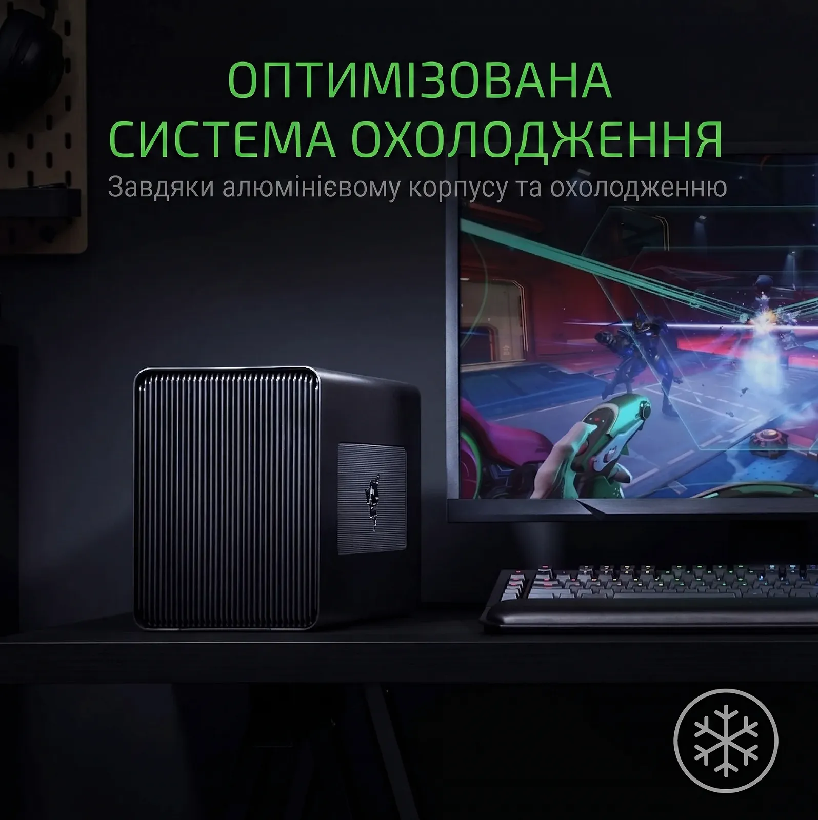 Внешний бокс для видеокарты Razer Core X (RC21-0131) / Thunderbolt 3 / БП 650W / Power Delivery 100W / Алюминий / Черный, фото №5 Внешний бокс для видеокарты Razer Core X (RC21-0131) / Thunderbolt 3 / БП 650W / Power Delivery 100W / Алюминий / Черный, фото №5