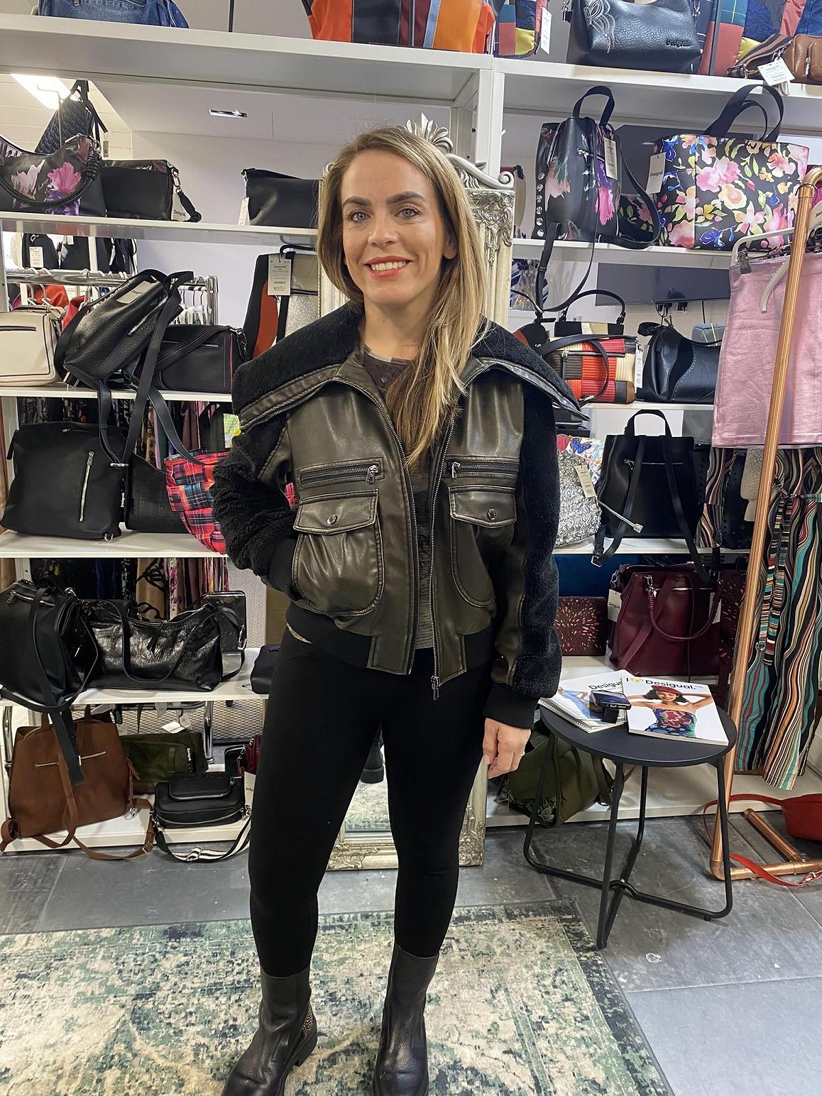 Пальто Desigual Woven PU Жіноче, фото №4