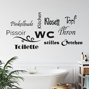 Наклейка на стіну GRAZDesign Bathroom Toilet Silent Place 104 х 50 см 080 Коричнева - Фото 1