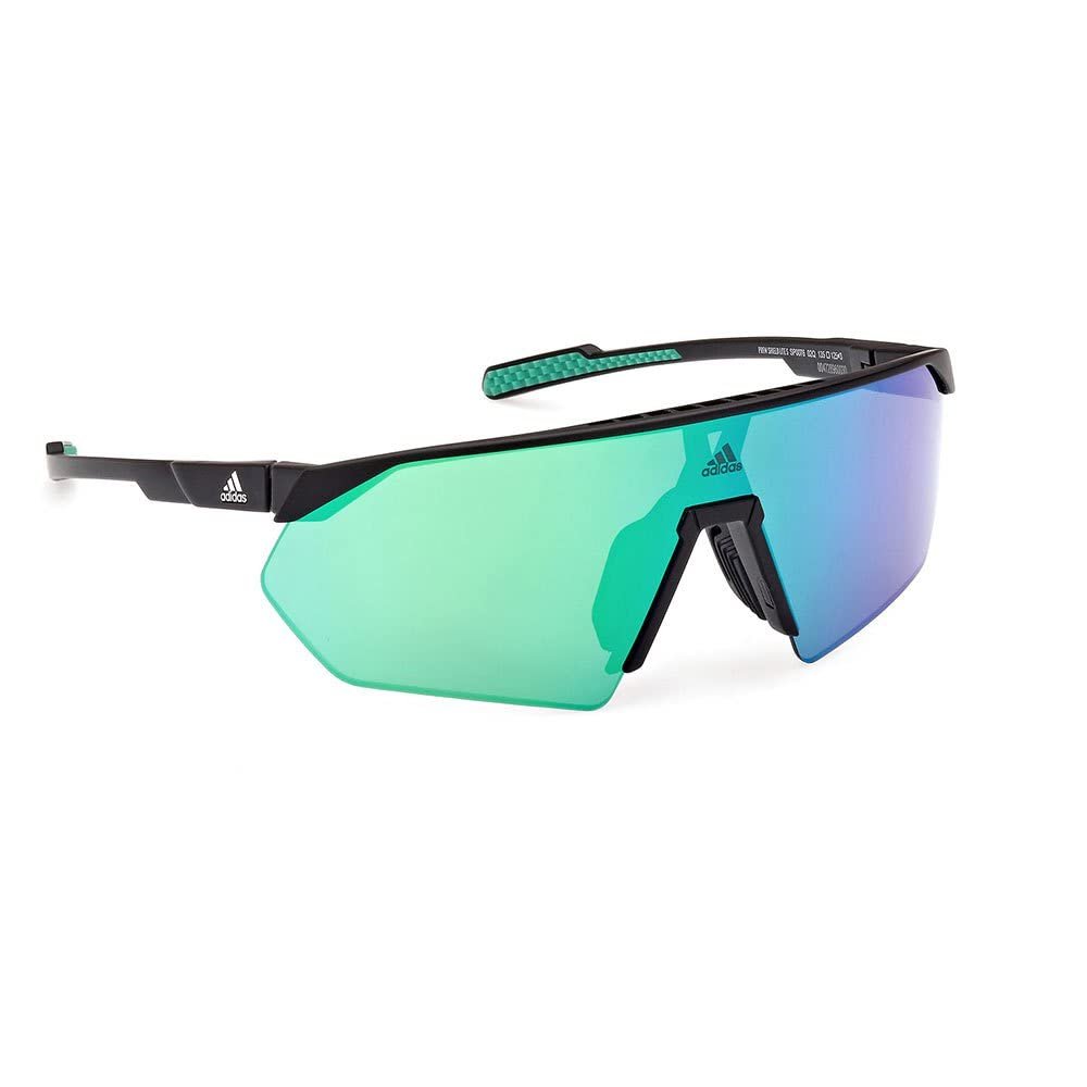 Сонцезахисні Окуляри adidas Sport SP0076 Жіночі Спортивні Легкі Маска Зелені Лінзи Матовий Чорний, фото №7