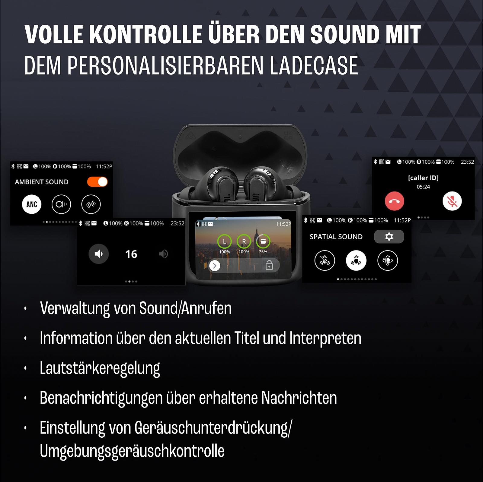 Навушники JBL Tour Pro 3 True Wireless Bluetooth Чорні, фото №4