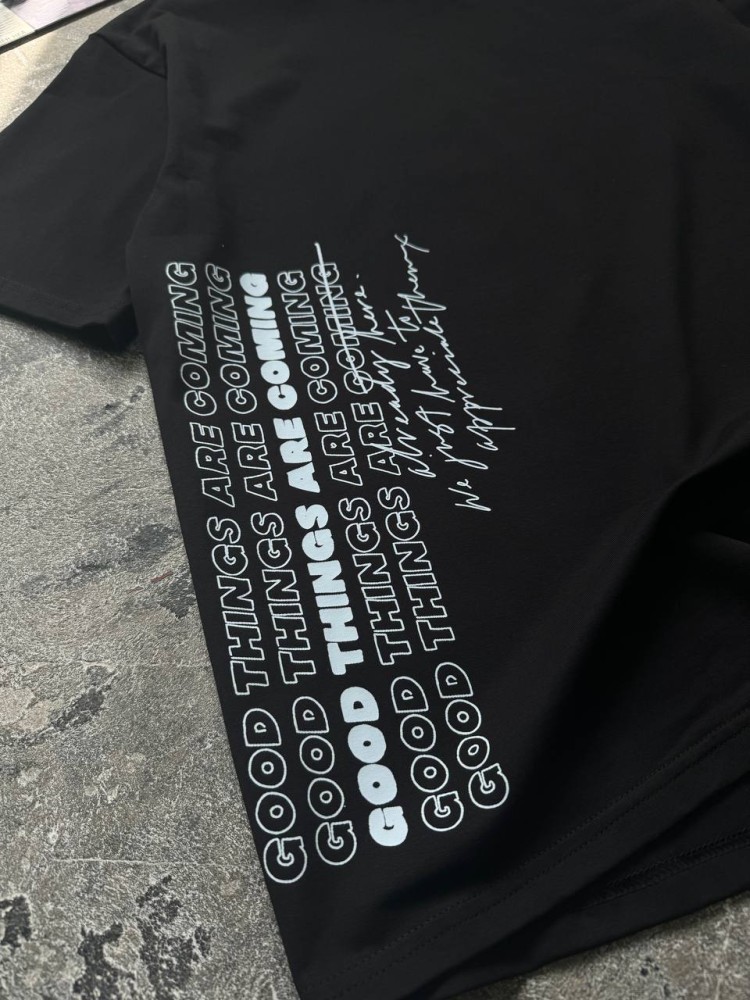 Футболка оверсайз чорна Good RD399, фото №2