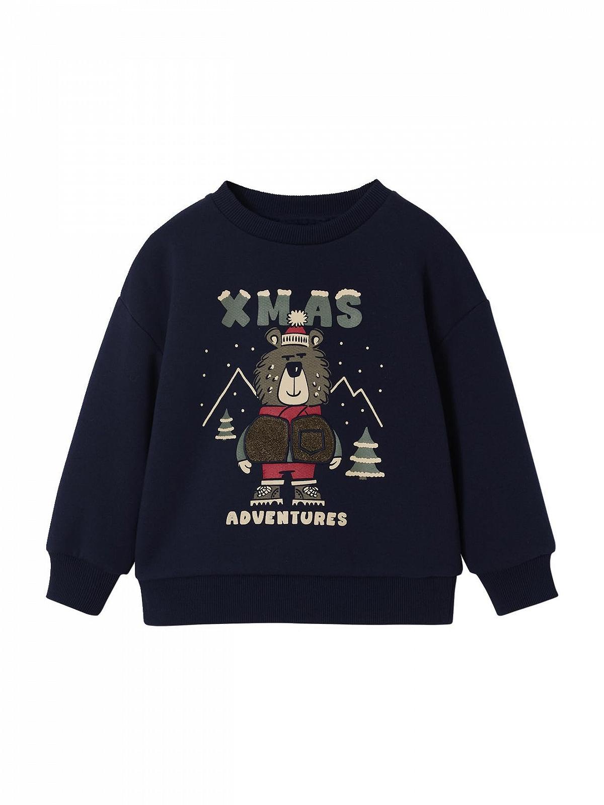 Рождественский свитшот для мальчиков Vertbaudet, фото №1