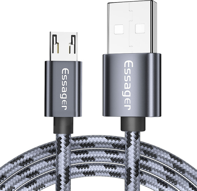 Зарядный кабель Tiger ESSAGER micro USB 2.4A 2метра(PS), фото №2
