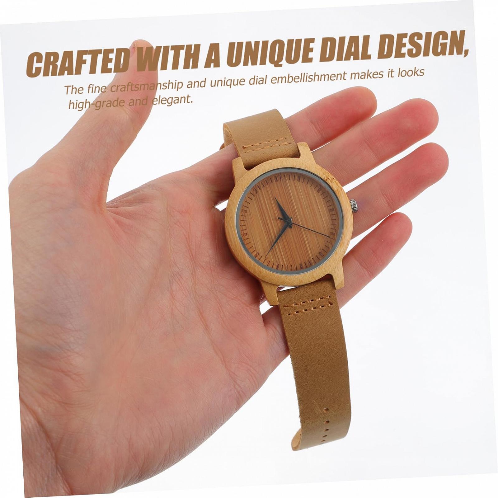 Деревянные часы Healvian Bamboo Кварцевые, фото №9 Деревянные часы Healvian Bamboo Кварцевые, фото №9