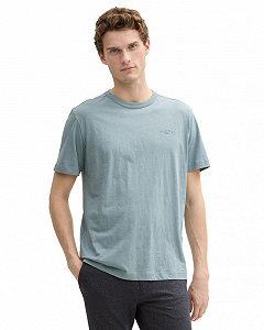 Футболка Basic cotton  1045627-27475 Tom Tailor Блакитний L - Фото 1