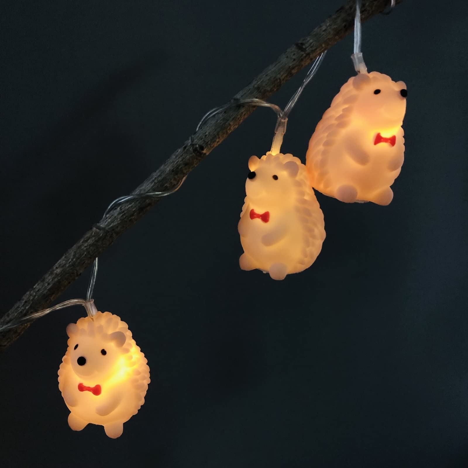 Гірлянда Riaxuebiy Їжачок 3 м, 20 теплих білих LED, живлення від USB, фото №4