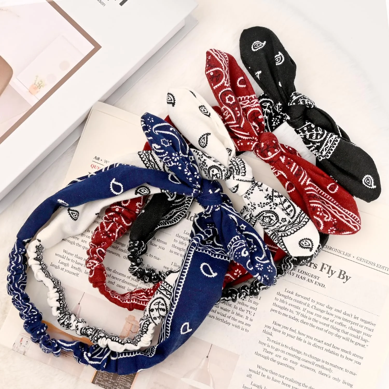 Обруч на голову Paisley з вушками кролика (4 шт.), фото №4