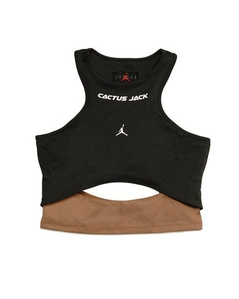 Футболка Жіночий топ Jordan x Travis Scott Cactus Jack Women's Tank Top Dark Smoke  XS, фото №1