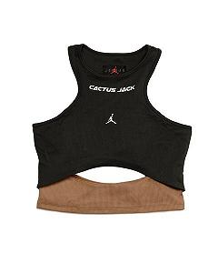 Футболка Жіночий топ Jordan x Travis Scott Cactus Jack Women's Tank Top Dark Smoke  XS - Фото 1