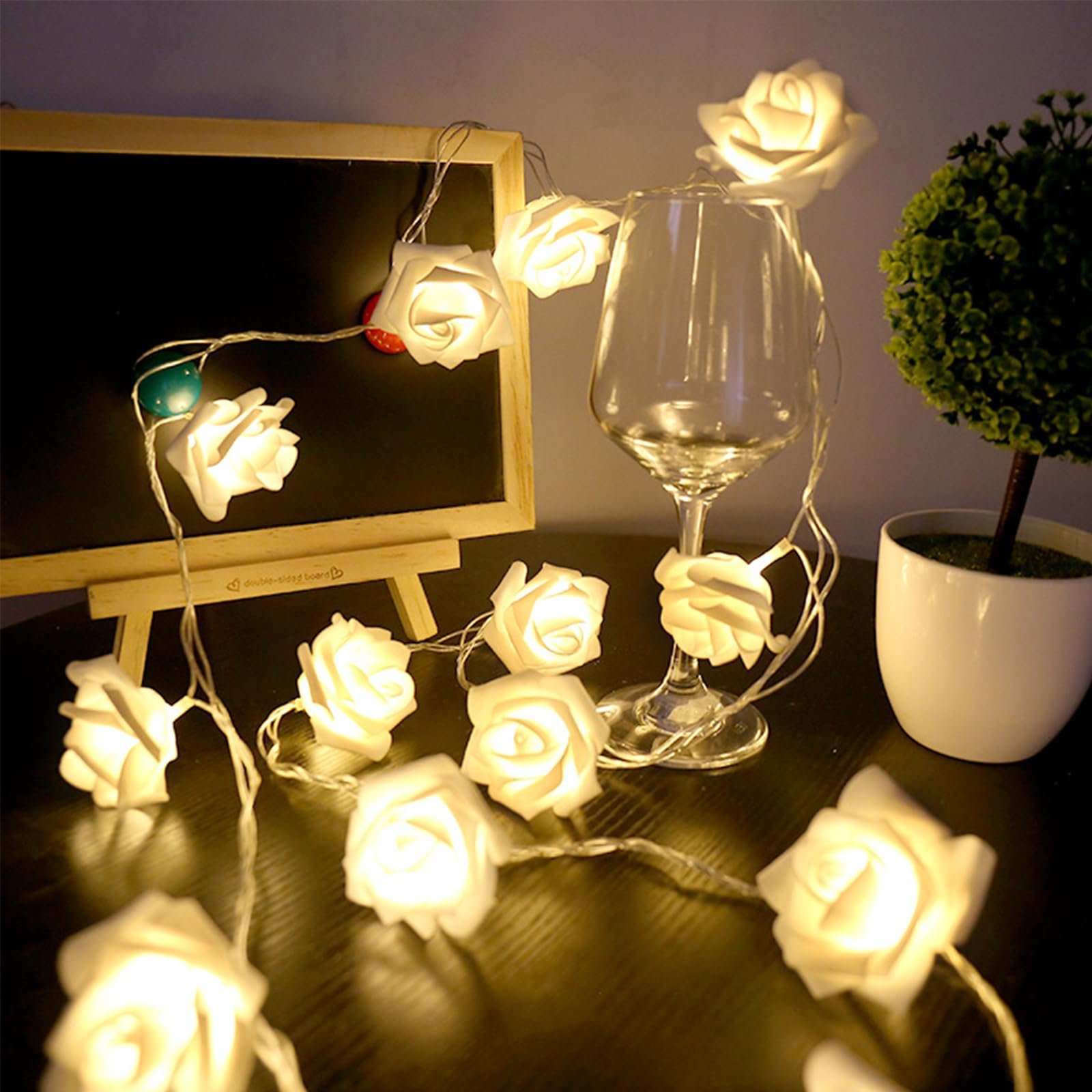 Гірлянда ENLACE Троянда 1,5 м 10 LED Теплий Білий, фото №4