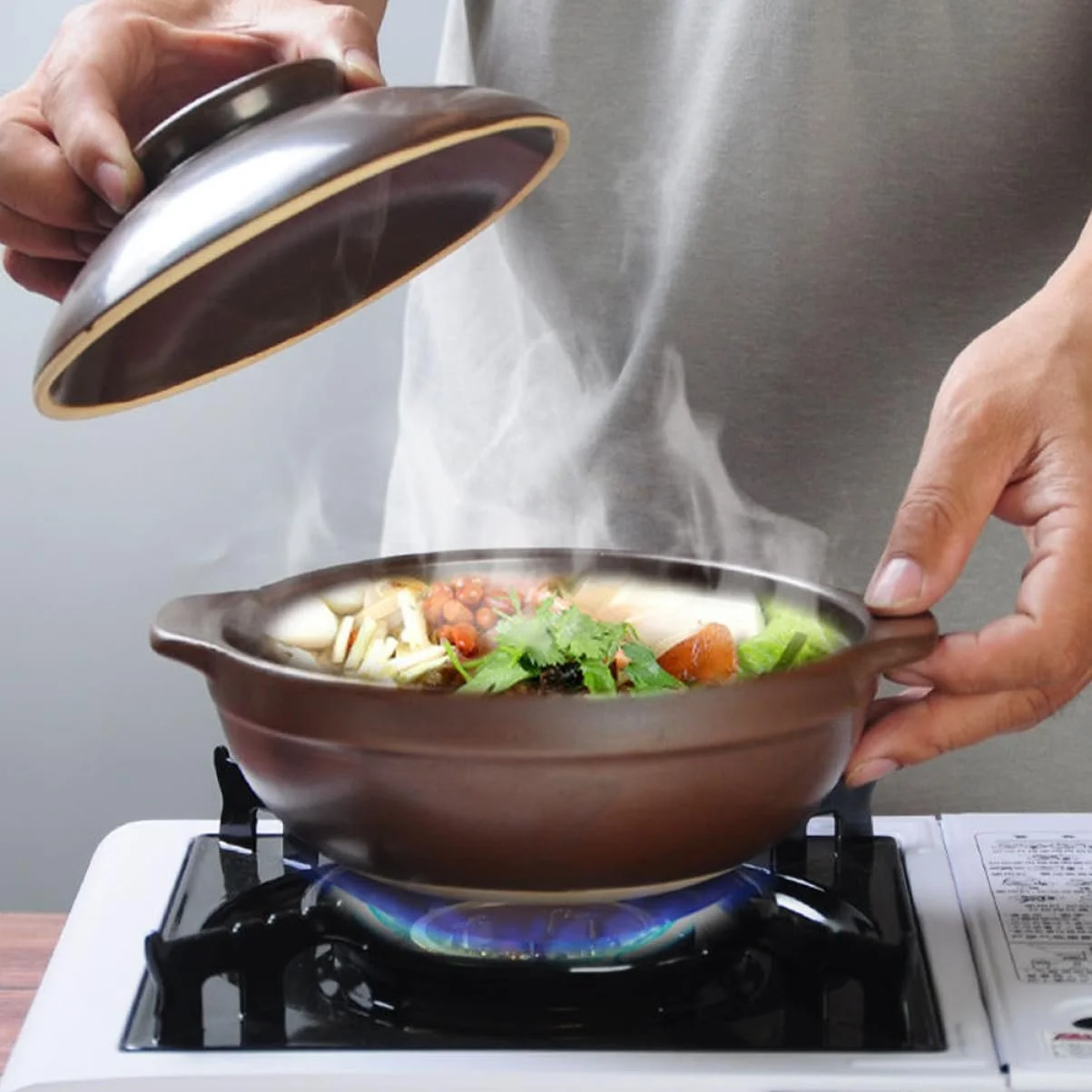 Керамическая кастрюля для супа VALICLUD с боковыми ручками термостойкая, фото №4