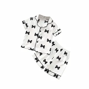 Летняя пижама XINYUNZU, шорты на эластичной резинке + футболка, комплект с V-образным вырезом - Фото 1