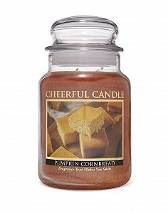 Свеча A Cheerful Giver Cheerful Candle Стеклянная Банка Ароматизированная Тыквенная Кукурузная Коржик 24 oz - Фото 1