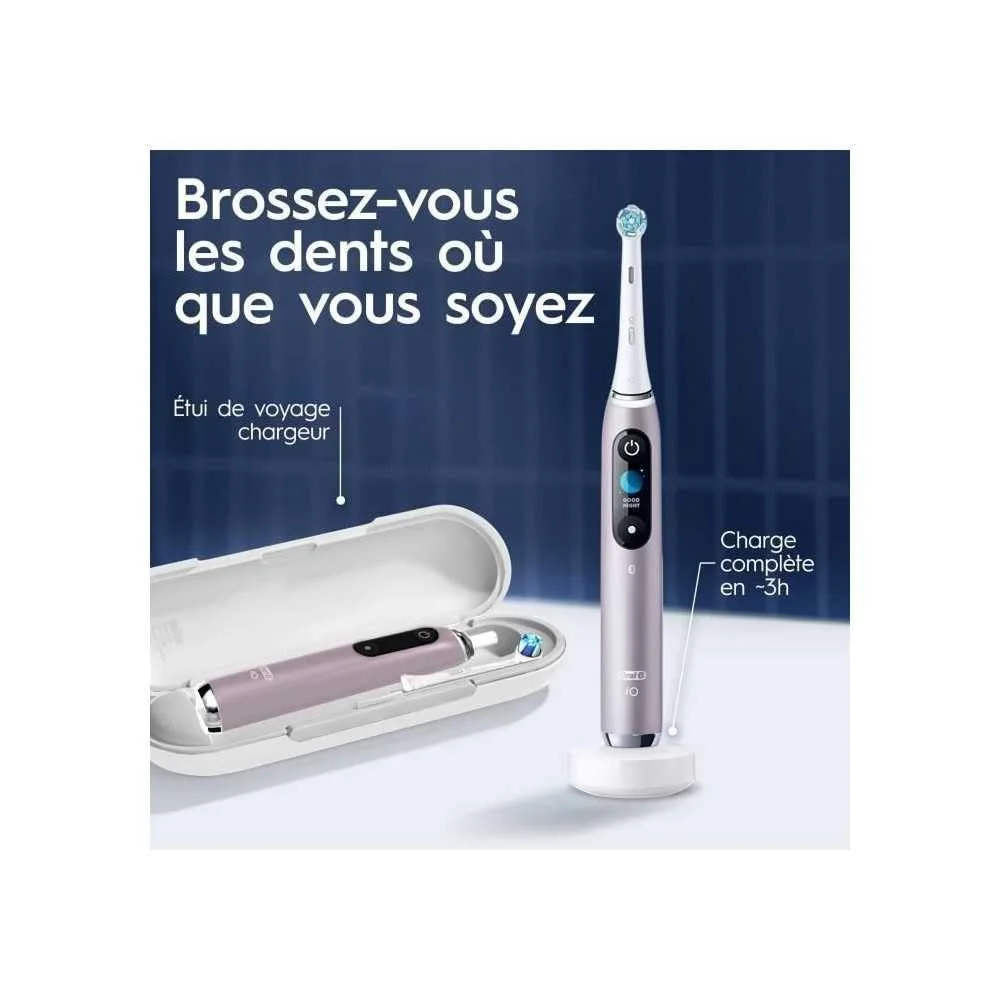 Электрическая зубная щетка Oral-B iO 9S Pink 2 насадки, фото №2