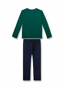 Пижама Sanetta Длинная для мальчиков Зеленая synthetic.ua - Фото 1