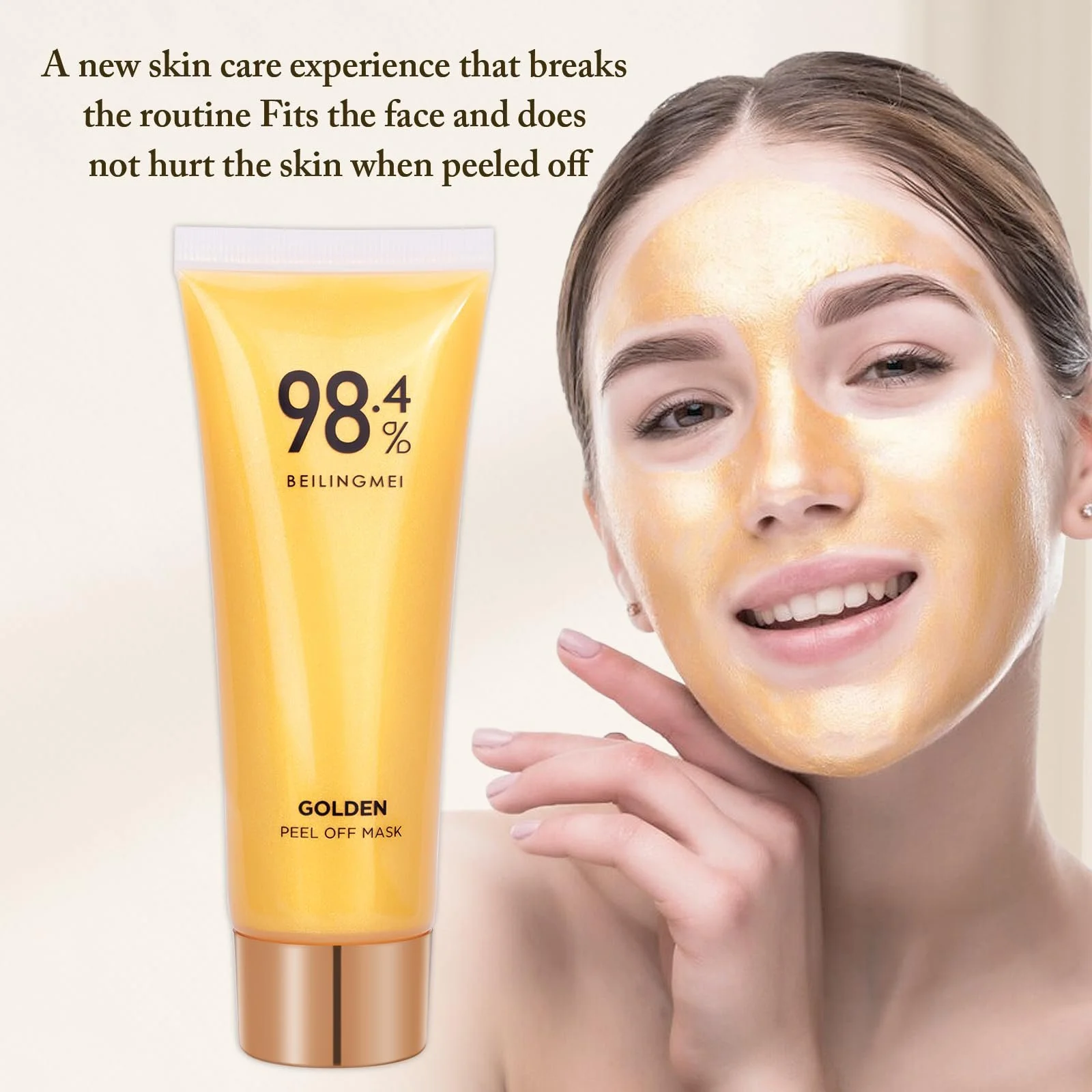 Маска для обличчя Gold Peel Off, Золота маска-плівка, Маска проти зморшок, фото №6