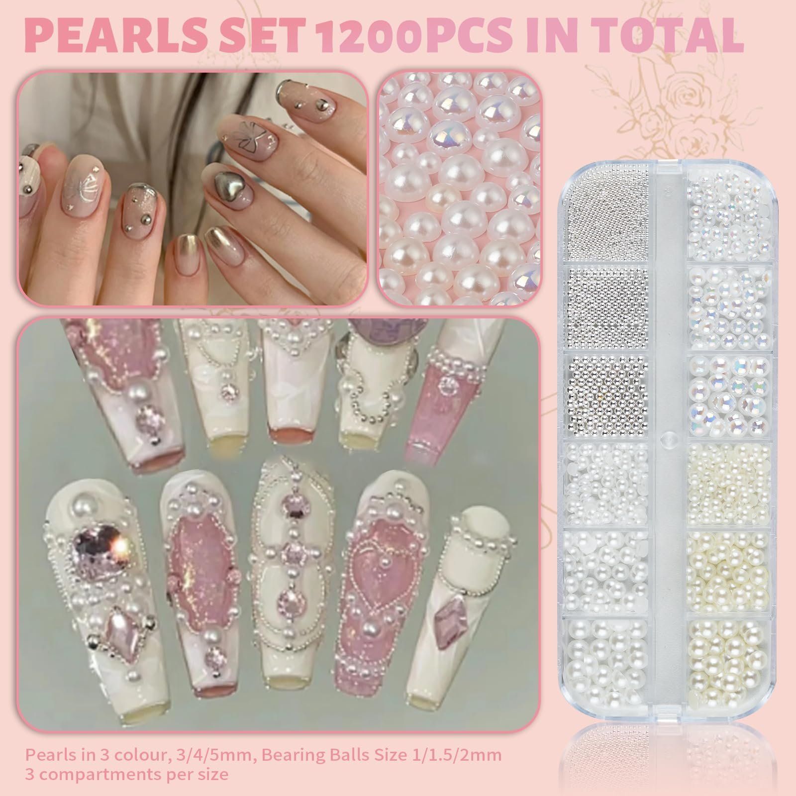 Стразы для ногтей 7200 шт., Блестящие разноцветные камни, жемчуг, бриллианты с пинцетом и ручкой для раскладывания страз, украшения для ногтей, фото №6 Стразы для ногтей 7200 шт., Блестящие разноцветные камни, жемчуг, бриллианты с пинцетом и ручкой для раскладывания страз, украшения для ногтей, фото №6