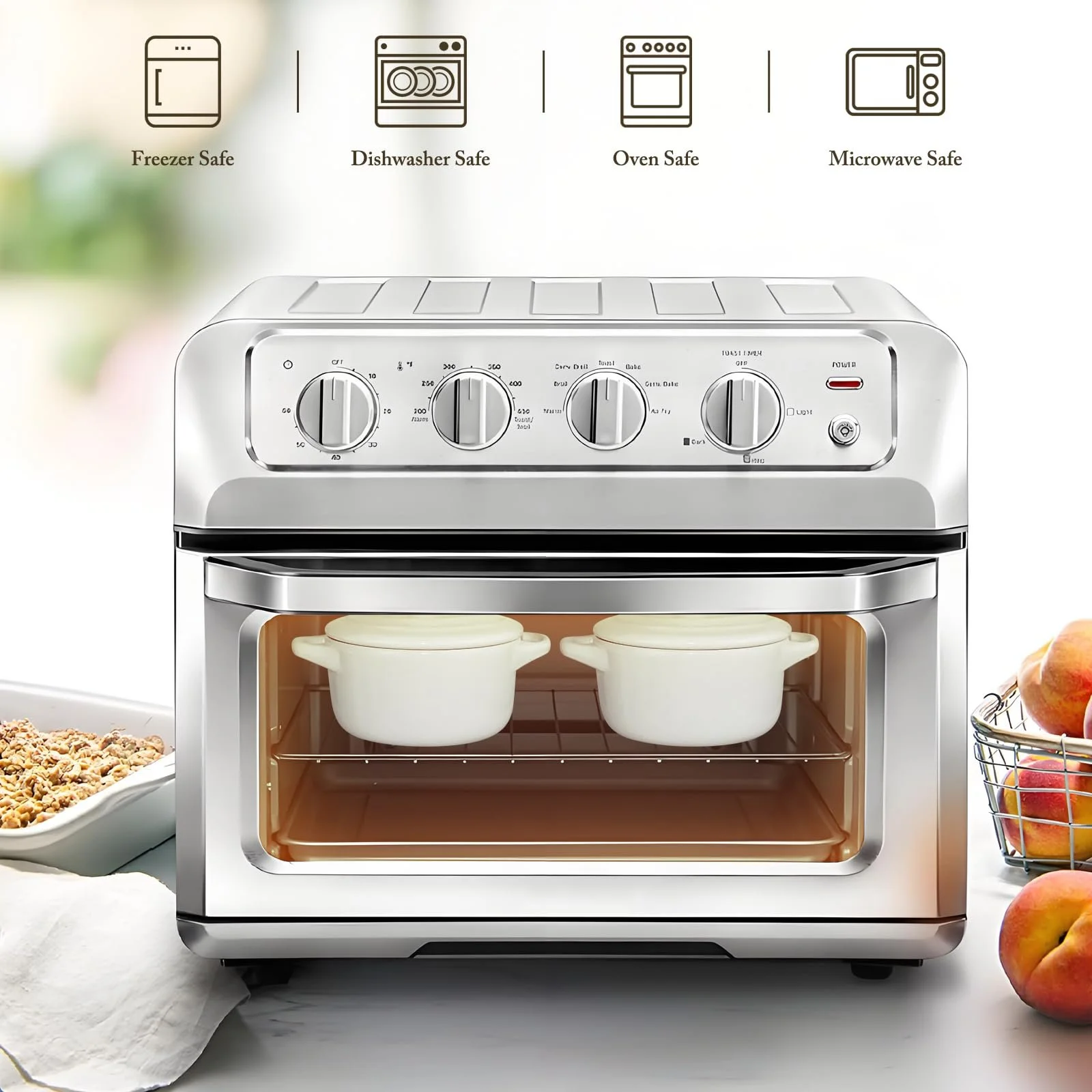 Форма для запекания Керамическая 5,5 дюймов С крышкой Белый, фото №4 Форма для запекания Керамическая 5,5 дюймов С крышкой Белый, фото №4