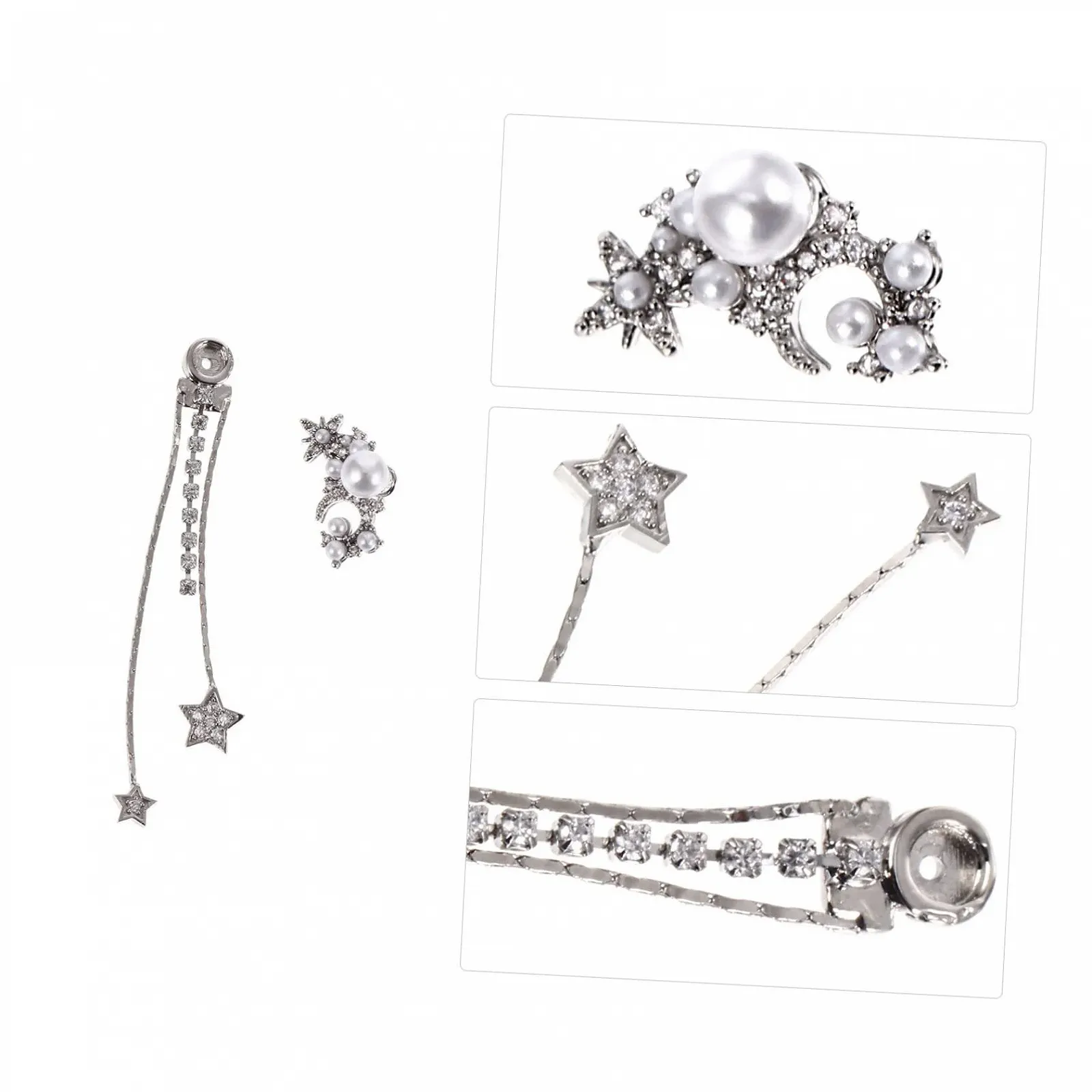 Украшение для ногтей FRCOLOR Заклепки Рождественские украшения Заклепки Самодельные украшения для маникюра Медь Инкрустированный циркон, фото №6