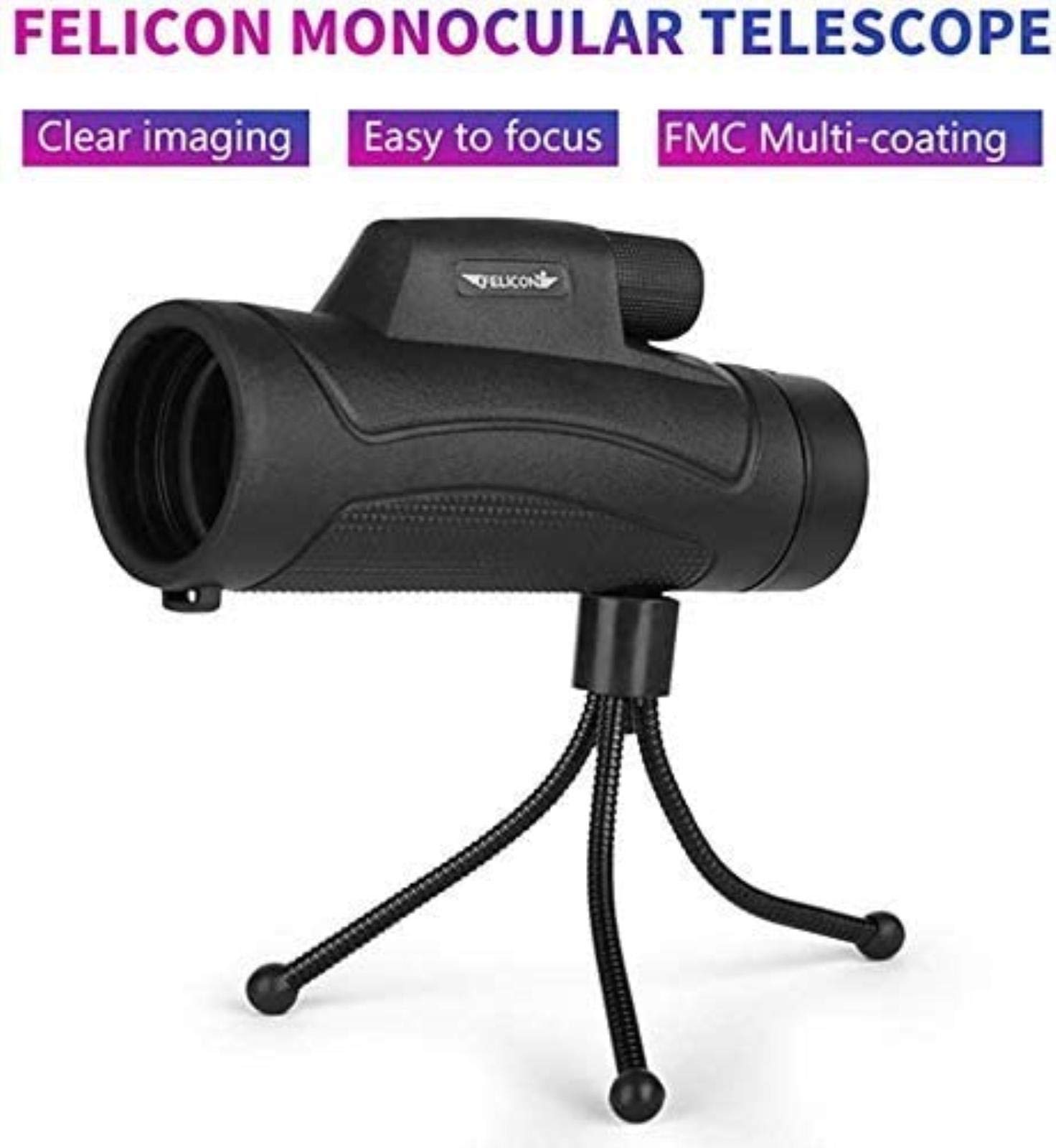 Монокуляр WANWEN HD 10x40 з тримачем для смартфона та штативом водонепроникний, фото №3