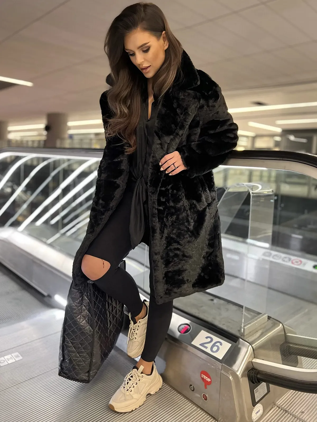 Жіноча плюшева куртка Och Bella Teddy, тепла, фото №5