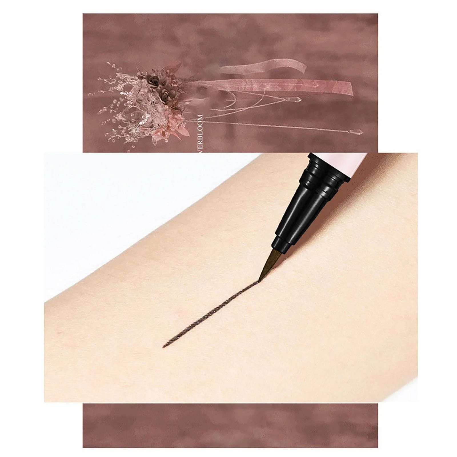 Рідка Підводка для очей Водостійка Чорний, фото №5